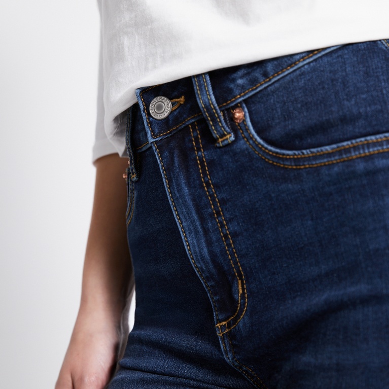 High waist skinny jeans "Snake"